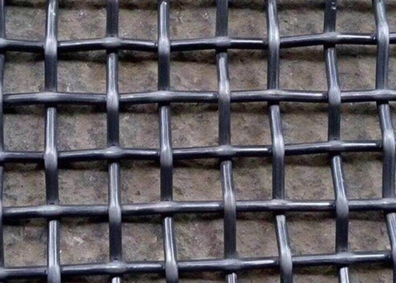 fio frisado ferro de abertura Mesh For Mining Industry do fio 30mm de 5.0mm