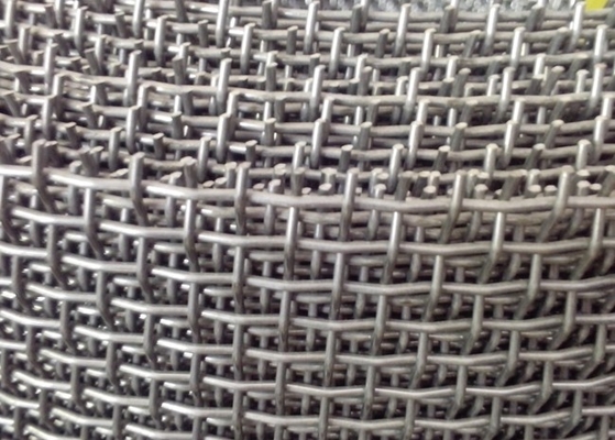 plantas de mineração frisadas tiradas 3.5mm de carvão de Mesh Crimped Wire Cloth For do fio