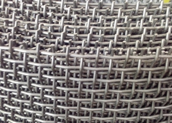 plantas de mineração frisadas tiradas 3.5mm de carvão de Mesh Crimped Wire Cloth For do fio