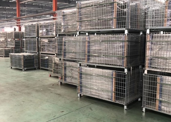Fio Q195 Mesh Storage Containers For Warehouse dobrável de 1200X1000X890MM