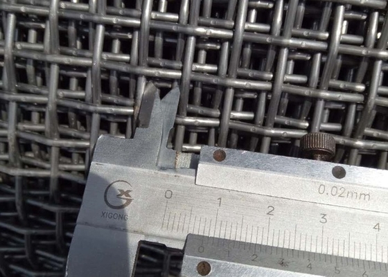 Largura frisada de aço inoxidável tecida 4.0mm da rede de arame 1.22m do diâmetro